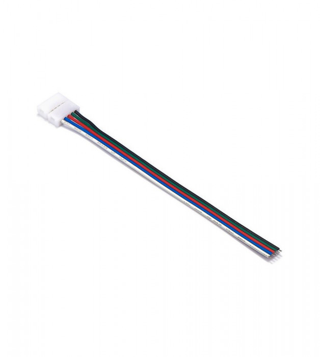 12mm 5 Pin RGBW RGBWW LED Click to Wire 15cm Sarma cablu conector