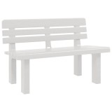Cumpara ieftin Banca de gradina, alb, 110x52x71 cm, polipropilena