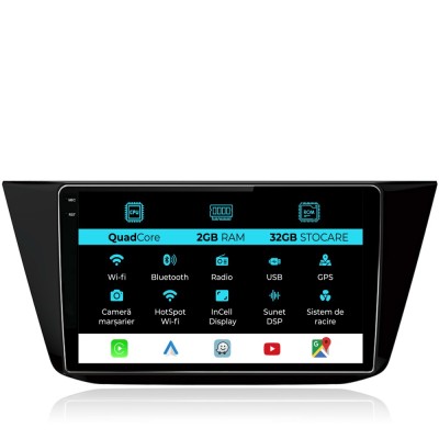 Navigatie Dedicata Volkswagen Tiguan (2016 - 2023), 10Inch, 2Gb Ram, 32Gb Stocare, Carplay foto