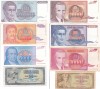 IUGOSLAVIA lot 8 bancnote diferite VF/VF+++!!!
