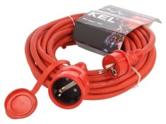 Prelungitor electric roșu 10m 16A 3x2,5mm2