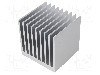 Radiator extrudat, aluminiu, 75mm x 80mm, naturala, FISCHER ELEKTRONIK - SK 655 75 AL