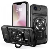 Husa pentru Apple iPhone 16e, Techsuit, RuggedCam, Neagra