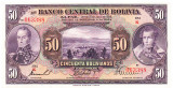 Bolivia 50 Bolivianos 1928 P-124 aUNC