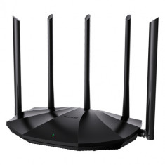 Router Wi-Fi 6, DualBand 2.4Ghz/5GHz, 300+1201Mbps, 5x6dBi, 4 porturi Gigabit - Tenda TX2-PRO SafetyGuard Surveillance