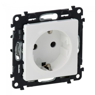 Priza schuko simpla 2P+T Legrand Valena Life alb 753125 foto