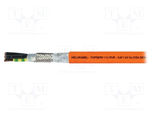 Cablu servomotoare hibrid HELUKABEL TOPSERV&reg;113 portocaliu 6 x 0,5 mm&sup2; Cu