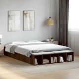 VidaXL Cadru de pat, stejar maro, 150x200 cm, lemn prelucrat 3280565