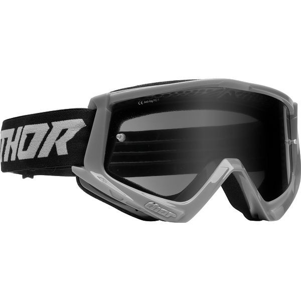 MBS Ochelari Thor Combat Sand Racer, gri/negru, sticla fumurie, Cod Produs: 26012694PE