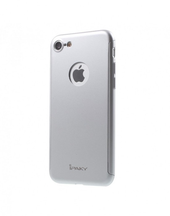Husa protectie completa IPAKY pentru iPhone 7 4.7 inch, silver