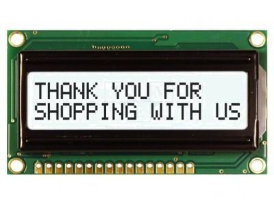 Afișaj LCD Alfanumeric 16x2 LED Alb foto
