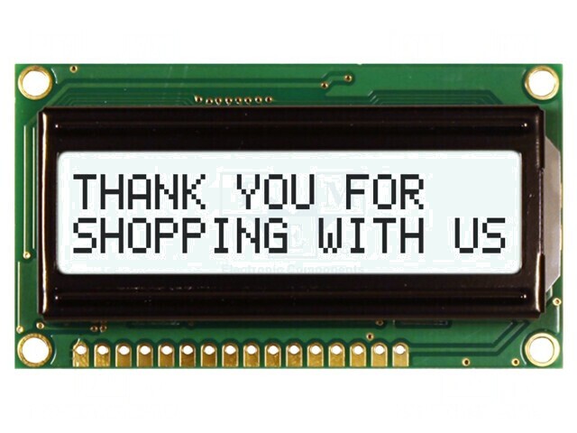Afișaj LCD Alfanumeric 16x2 LED Alb