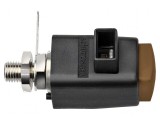 Clemă laborator maro 300VDC 16A nichel 29mm