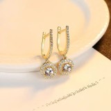 Cercei ARGINT CU Zirconiu Model Lacrima Placat Aur Arg131M, Argintboutique