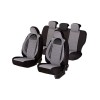 Set Huse Scaune Auto Racing Gri Negru Universal Sport, Protectie Interior