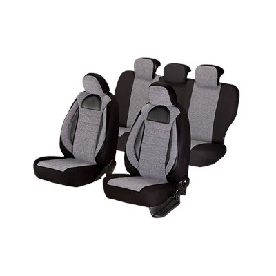 SET HUSE SCAUN RACING GRI - NEGRU 44493 foto