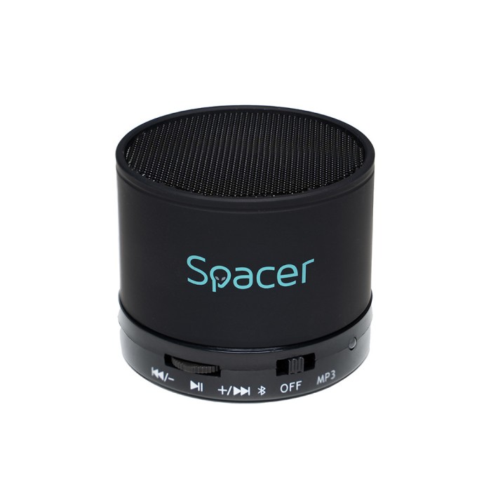 BOXA SPACER portabila bluetooth TOPPER, RMS: 3W, control volum, acumulator 520mAh, timp de functionare pana la 5 ore, distanta de functionare pana la