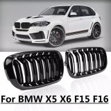 Grile Duble Piano Black BMW X5 F15 X6 F16 F85 F86 M Look Negru Lucios