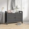 Gossi banca de hol, gri, 80x40x60 cm, lemn masiv pin