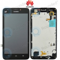 Huawei Ascend G620 Capac frontal modul display + LCD + digitizer negru