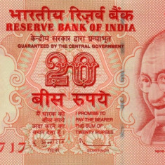 INDIA █ bancnota █ 20 Rupees █ 2011 █ P-96p █ R █ UNC █ necirculata