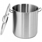 Oala inalta cu capac profesionala inox 32x26 cm, 20.9 l