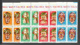 Romania.1969 Masti folclorice bloc 4 ZR.331