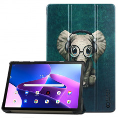 Husa Tech-Protect Smartcase pentru Lenovo Tab M10 Plus 10.6 3Rd Gen TB-125/TB-128 Happy Elefant