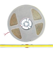 Banda LED COB alb rece, 6000K, 220, 230V, 320 LED m, 9W m, 8mm, rola 10m, lumina continua, iluminat interior, decorativ, IP20