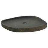 vidaXL Chiuvetă Gri (55-65) x (40-50) x 6 cm Piatra de R&acirc;u 4103955