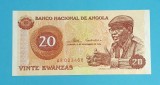 Bancnotă Angola (pick 109) 20 Kwanzas 1976 aUNC+ serie: AR 023468