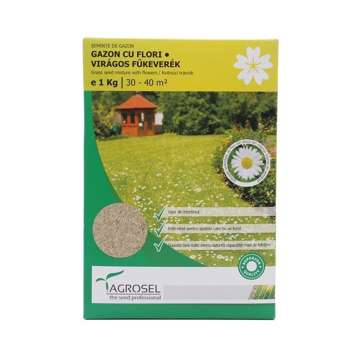 Seminte gazon cu flori Agrosel, 1 kg