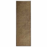 Cumpara ieftin Covoras de usa lavabil, maro, 60 x 180 cm