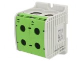 Conector Verde 4 Borne 300mm2 1 Pista 35mm