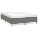 Cumpara ieftin Cadru de pat fara saltea, gri inchis, 140x200 cm, textil