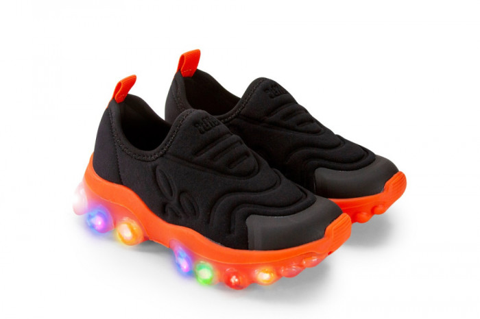 Pantofi Sport LED Bibi Roller Celebration 2.0 Black/Orange 26 EU