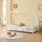 Pat copii cu protectie impotriva caderilor Sisimiut 90 x 200 cm 100 kg brad alb [en.casa] HausGarden Leisure