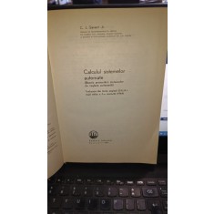 Calculul sistemelor automate - C.J.Savant Jr.