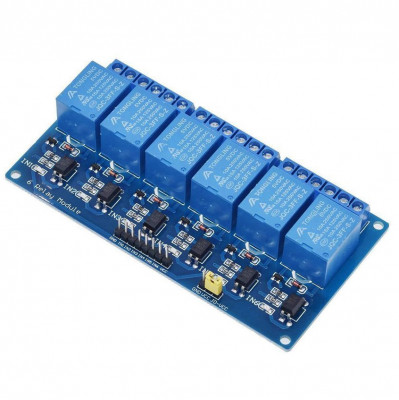 Modul releu 6 canale Arduino 5V, optocuplor, TTL Logic, relay, relee (r.505) foto