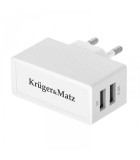 Incarcator retea dual USB 2.4A Kruger&amp;Matz, KRUGER And MATZ