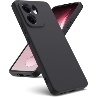 Husa Soft Touch, slim, ALC Mobile, anti soc, compatibila cu OPPO Reno13 F, Negru Tpu foto