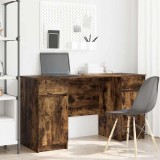 VidaXL Birou cu sertar Stejar afumat 140 x 49 x 76 cm Lemn compozit