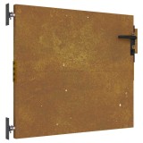 Cumpara ieftin Poarta de gradina 85x100 cm, otel Corten, design patrat