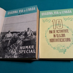 REVISTA GRĂDINA, VIA ȘI LIVADA / AN COMPLET *12 NUMERE / 1962 *