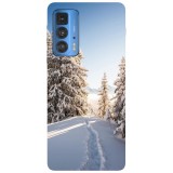 Husa compatibila cu Motorola Moto G71 5G model Snow Path Switzerland, Silicon, TPU, Viceversa, Transparent, Carcasa