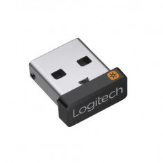 Receiver Wireless Logitech Unifying, USB 2.0, antena interna, pentru tastatura/mouse Logitech (Negru)