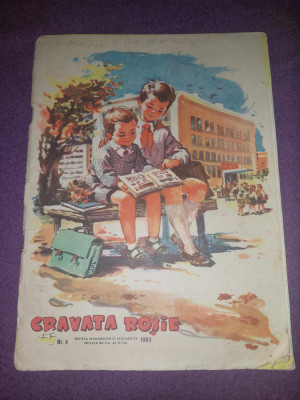 revista CRAVATA ROSIE 1963,revista veche pionieri,revista pt.colectionari/epoca foto