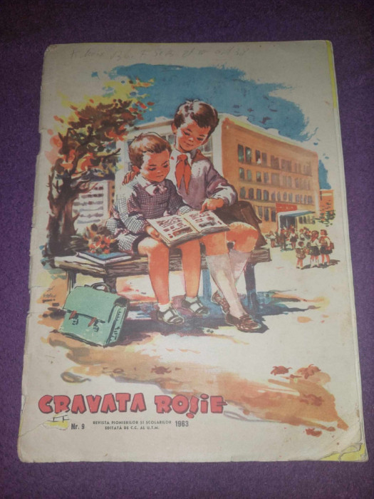 revista CRAVATA ROSIE 1963,revista veche pionieri,revista pt.colectionari/epoca