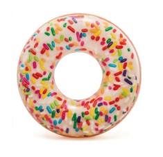 Colac gonflabil , Imprimeu Gogoasa, Vinil, Multicolor, 114 cm