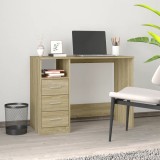 Cumpara ieftin Birou cu sertare, stejar sonoma, 102x50x76 cm, lemn prelucrat